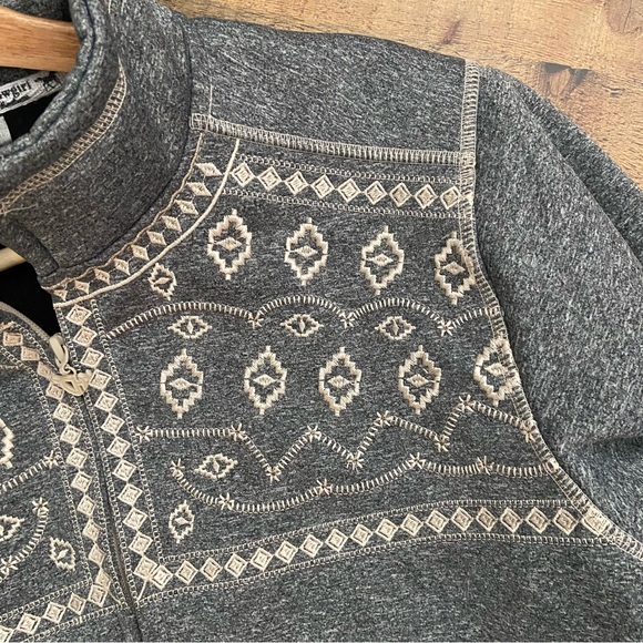 Cowgirl Hardware Zip-Up Jacket, Embroidered Accents, Pockets - Picture 6 of 11